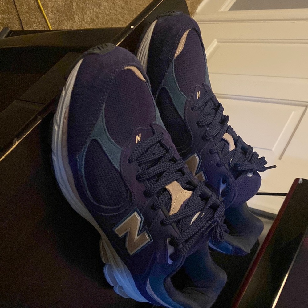 New Balance Shoes. Size 11.5. Color. Cream,Grey,Purple.